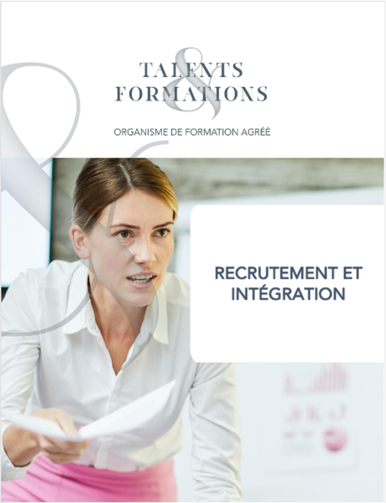 Formation pour le recrutement et l'intégration des salariés